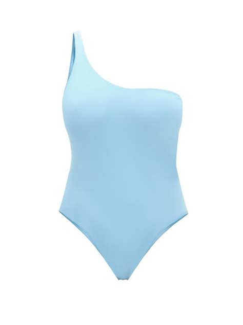 Casa Raki Magda One Shoulder Swimsuit Light Blue Beachwear Coshio Online Shop
