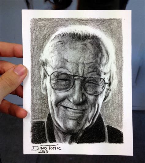 Stan Lee Mini Pencil Drawing By Atomiccircus On Deviantart