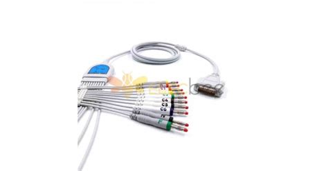 Ecg Patient Cable Ecg Cable 10 Lead Db 15 Pin Cable Ekg For Nihon Kohden