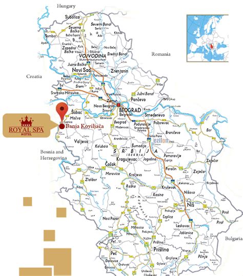 Mapa Srbije Ljubovija | Paklenica Mapa