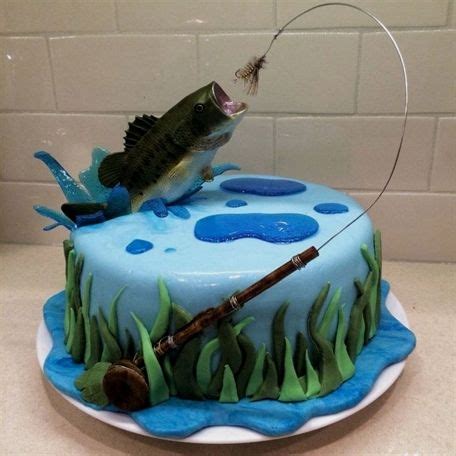 Fishing Birthday Cake Fishing Hook Box Fishing Videos In Sea