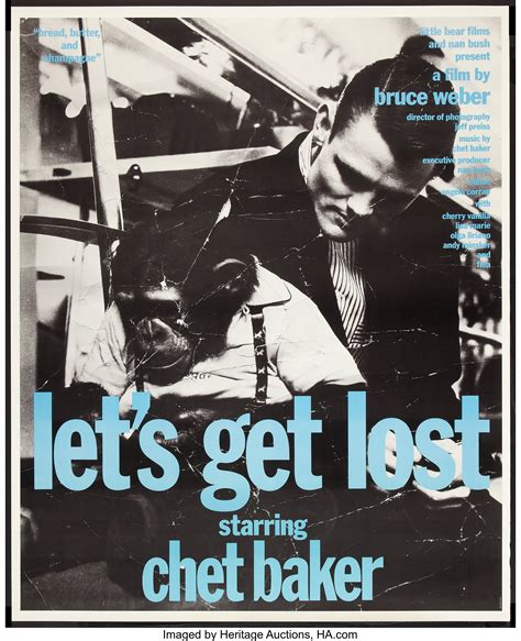 Lets Get Lost Zeitgeist 1988 Poster 37 X 46 Documentary