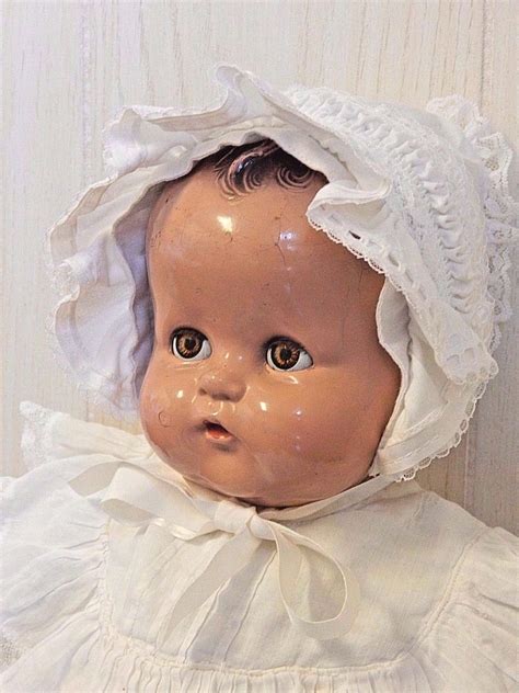 Ideal 21 Composition Mama Doll In Antique Dress Working Crier Tlc