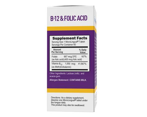 Superior Source No Shot Vitamin B12 1000 Mcg Folic Acid 400 Mcg 60ct