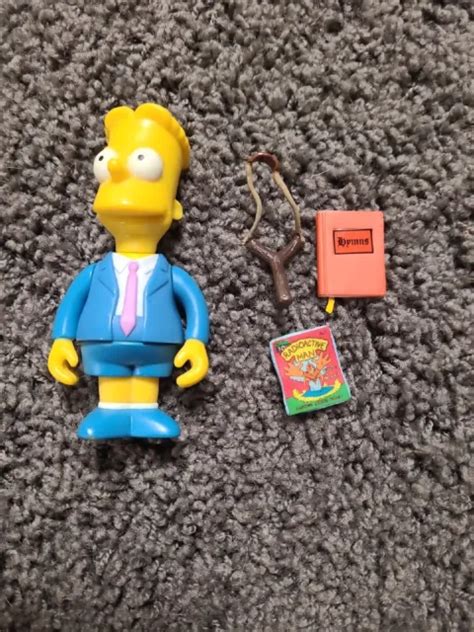Playmates Simpsons World Of Springfield Figure Bart Simpson Sunday Best Wos 1000 Picclick