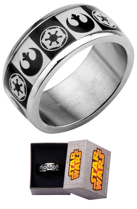 Empire Rebel Alliance Logo Ring Star Wars Jewelry