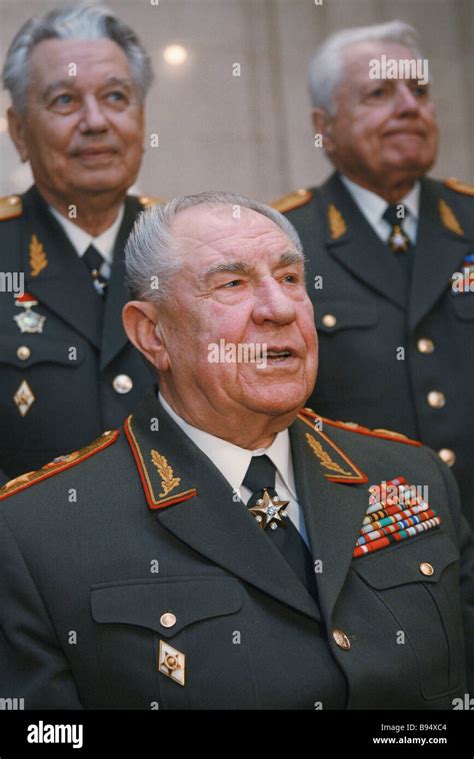 Marshal Dmitry Yazov Hero Of The Soviet Union Foreground At A Russian