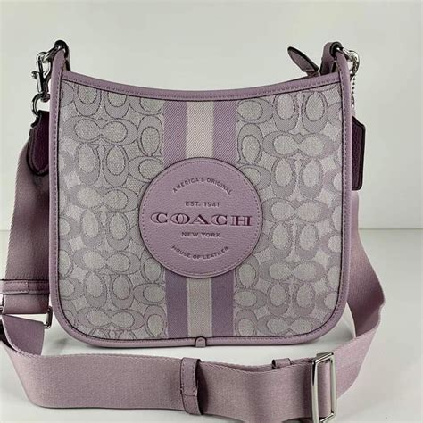 Coach Dempsey File Bag In Signature Jacquard With Stripe And Coach