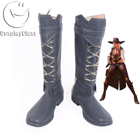 Overwatch Ow Ashe Cosplay Boots Cosplayclass