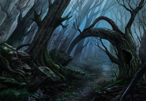 Spooky Forest By Mellon007 On Deviantart