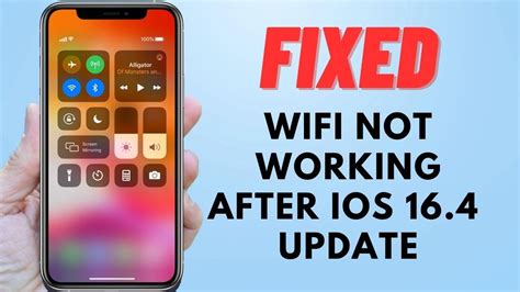 How To Fix Wifi Not Working After Ios 164 Update Youtube