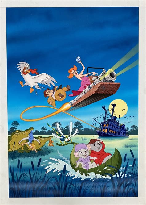 Bruno Napoli Disney The Rescuers Original Movie Poster Artwork