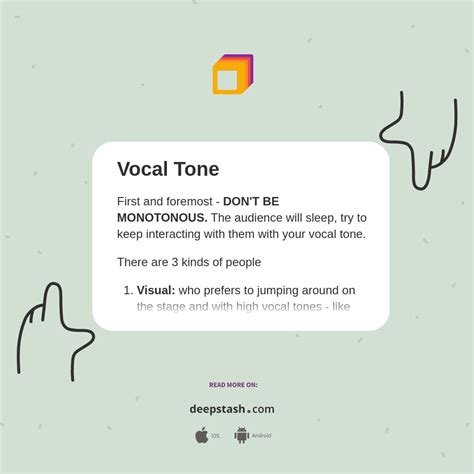 Vocal Tone Deepstash