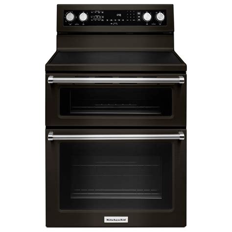 Kitchenaid Kfed500ebs 30 Inch 5 Burner Electric Double Oven Convection