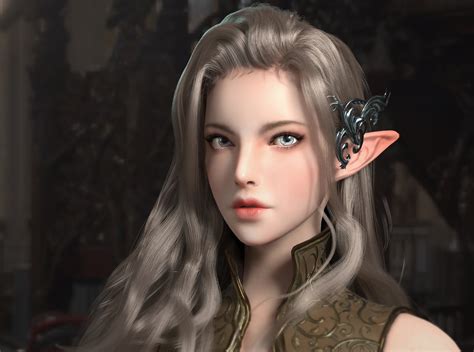 Elves Fantasy Art Fantasy Girl Cgi Pointy Ears 3d Wallpaper