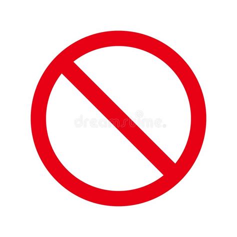 No Sign Design Element Stock Vector Illustration Of Restrict 121354752