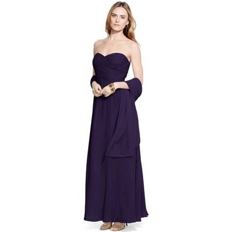 Lauren Ralph Lauren Strapless Evening Gown 240 Liked On Polyvore