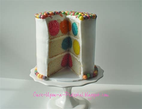 Once Upon A Pedestal Surprise Inside Cake Hidden Polka Dots From