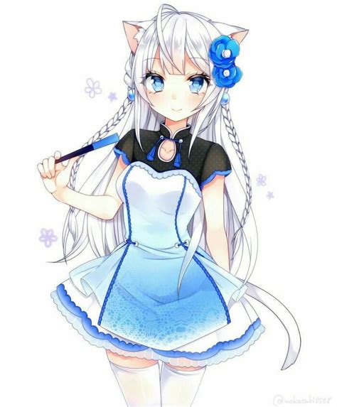 The boy assisted him on forging the sword with his inhuman skill, and it turned out to be gin is a very mysterious man, since his almost constant smile and slitted eyes, combined with his heavy use of anime anime boy article comedy cool cute game games handsome seinen shojo shonen white hair. White neko with blue eyes! - 9GAG