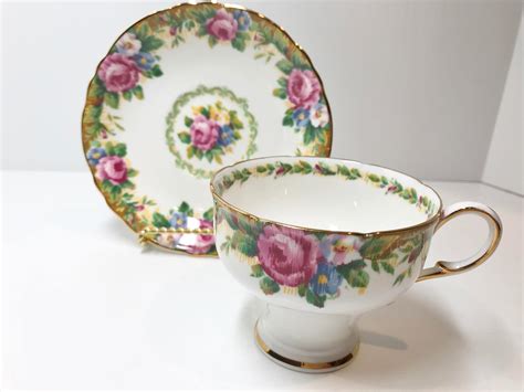 Paragon Tea Cup And Saucer Pink Roses Tea Cups English Bone China Tea