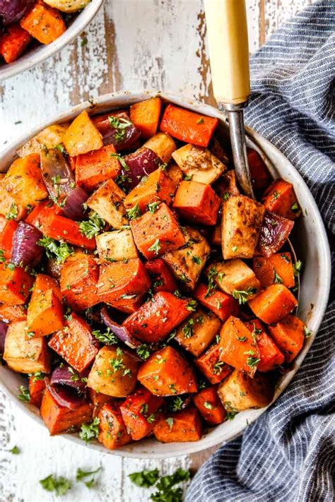 Roasted Root Vegetables Maple Balsamic And Parmesan Video