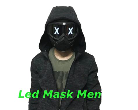 Led Mask Electronic Facial Mask Animated Led Mask Full Etsy