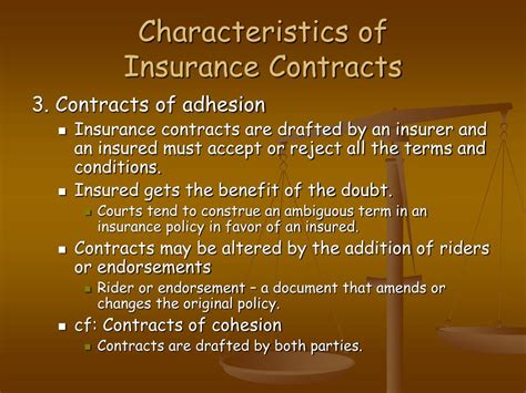 Insurance may be defined as a contract between two parties whereby one party called insurer undertakes, in exchange for a fixed sum called premiums, to pay the other party called insured a. PPT - Topic 10. Legal Principles in Insurance Contracts PowerPoint Presentation - ID:395956