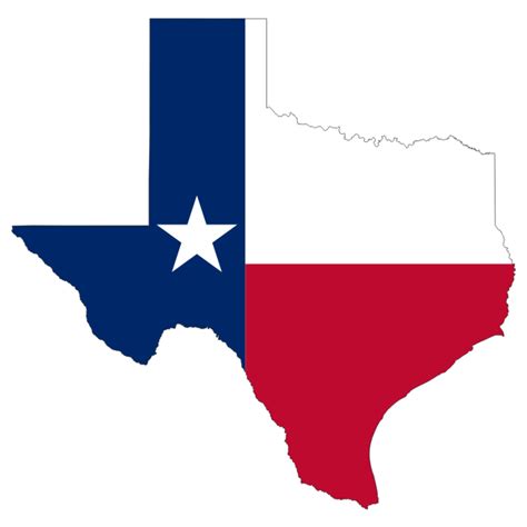 Texas State Flag Map Free Svg