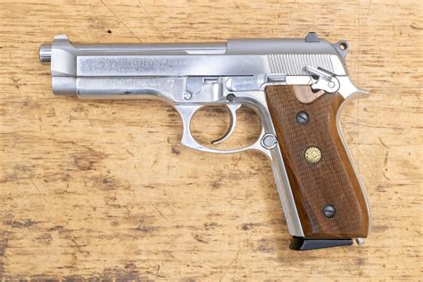 Taurus Pt 92 Afs 9mm Stainless 17 Round Used Trade In Pistol With Wood