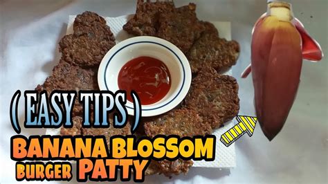 How To Make Burger Patty Banana Blossom Recipe Tips And Ideas Puso