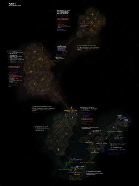 Diablo 3 Act 1 Map Mapas