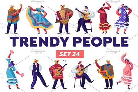 Trendy People. Set 24 | People, Trendy, Design trends