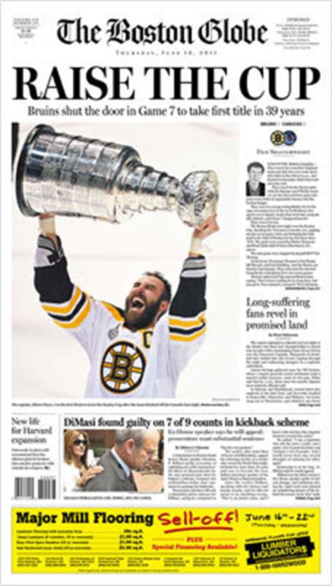 Ron borges must go globe editor martin baron said: Bruins Stanley Cup coverage - Boston.com