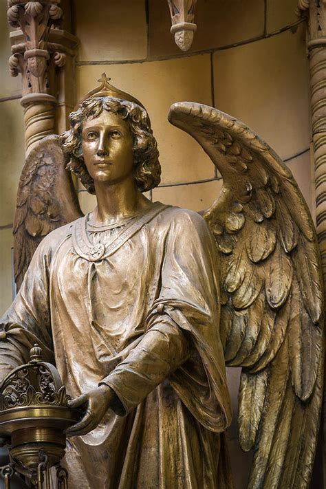 Bronze Angel Statue Detail Photograph By Dancasan Photography Fine