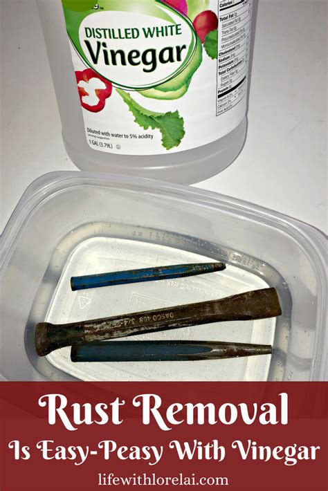 Simply scrub or scrape the q: Rust Removal Is Easy-Peasy With Vinegar | How to remove ...