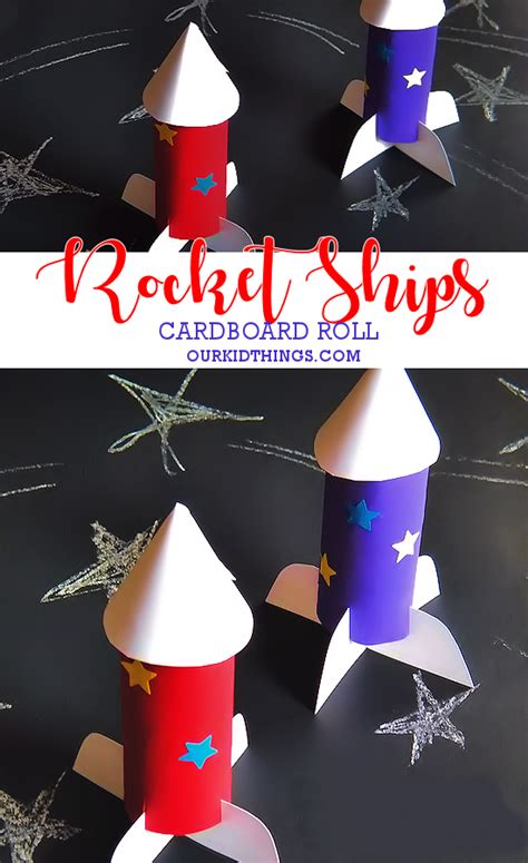 Cardboard Roll Rocket Ships Rocket Ship Craft Cardboard Rolls