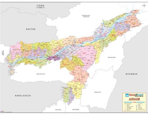 Buy Assam Detailed Map