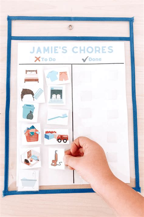 The Best Diy Velcro Chore Chart For Kids Lists Of Chores For Every Age