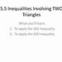 Inequalities Involving Two Triangles Worksheet
