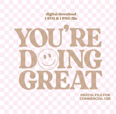 You Re Doing Great Svg Y K Aesthetic Svg Trendy Svg Etsy New Zealand