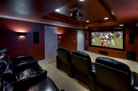 The best home theater setup for every budget. Ashburn Transitional Basement - Theatre Room ...