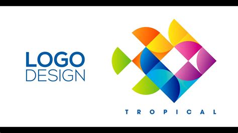 Professional Logo Design Adobe Illustrator Cs6 Tropical Youtube