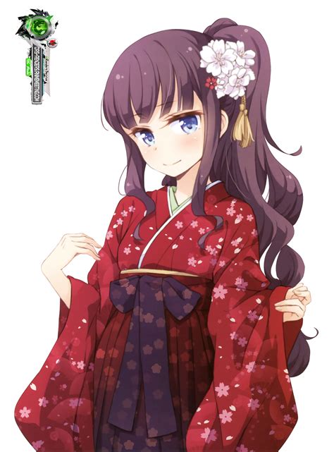 New Gametakimoto Hifumi Mega Cute Red Kimono Render Ors