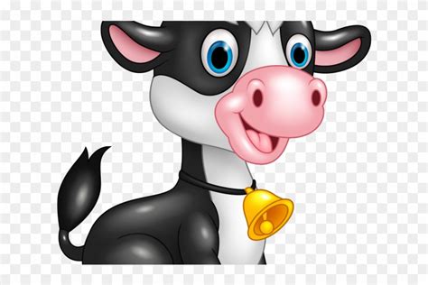 Cattle Clipart Girl Cow Gambar Sapi Lucu Kartun Free Transparent