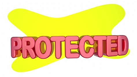 Protected Safe Secure Cartoon Face 3 D Animation Motion Background 00