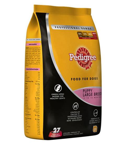 Pedigree Professional Large Breed Dog Food 12 Kg Dry Puppy Chicken