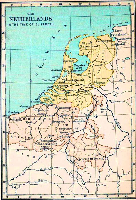 Netherlands Map 1600
