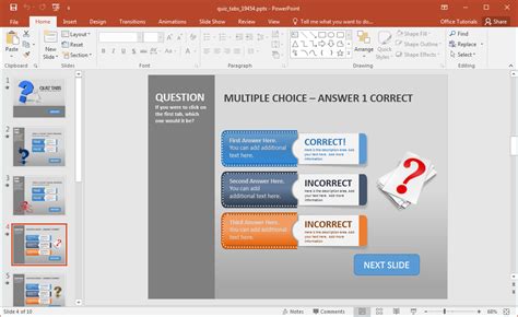 Animated Powerpoint Quiz Template For Conducting Quizzes