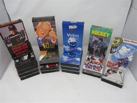 19 Vhs Tapes Don Cherry Rock Em Sock Em Vol 1 To 4 Exciting Hockey Moments And More