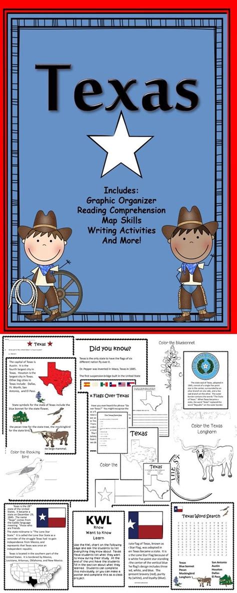 Texas Includes Graphic Organizer Reading Comprehension Map Skills Wr